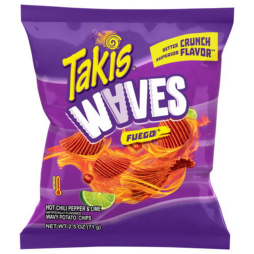 Takis Waves Wavy Potato Chips, Fuego, Extreme