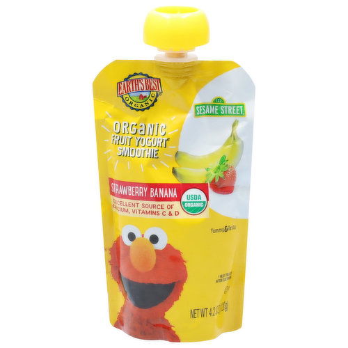 Earth's Best Organic Fruit Yogurt Smoothie, Strawberry Banana