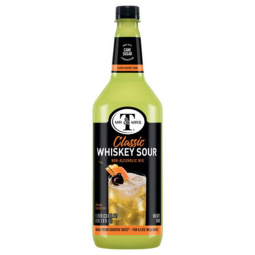 Mr & Mrs T Non-Alcoholic Mix, Classic, Whiskey Sour