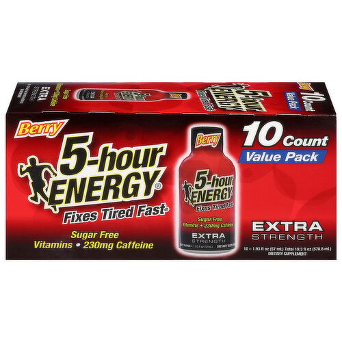 5-Hour Energy Energy Shot, Extra Strength, Berry, Value Pack