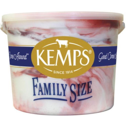 Kemps Strawberry Swirl Reduced Fat Ice Cream