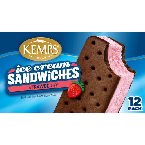 Kemps Strawberry Ice Cream Sandwiches