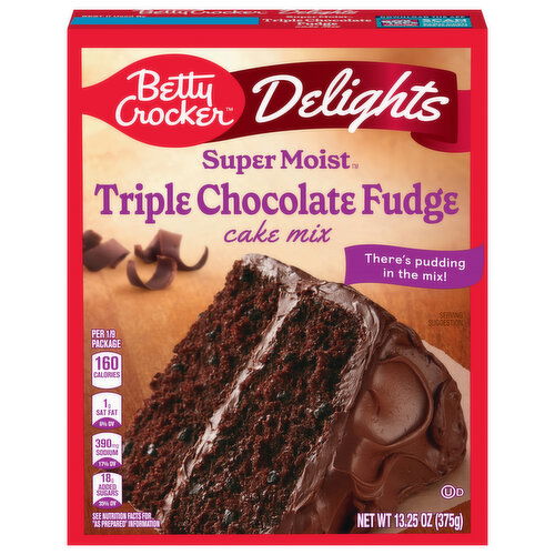 Betty Crocker Cake Mix, Triple Chocolate Fudge