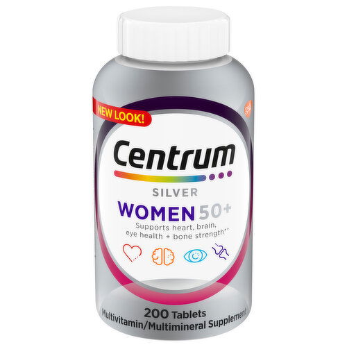 Centrum Multivitamin/Multimineral Supplement, Women 50+, Tablets