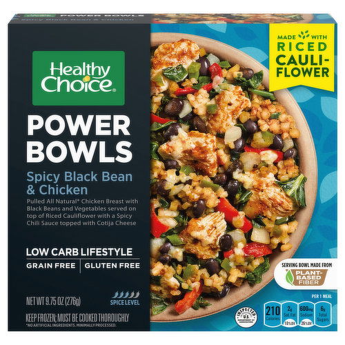 Healthy Choice Power Bowls, Spicy Black Bean & Chicken