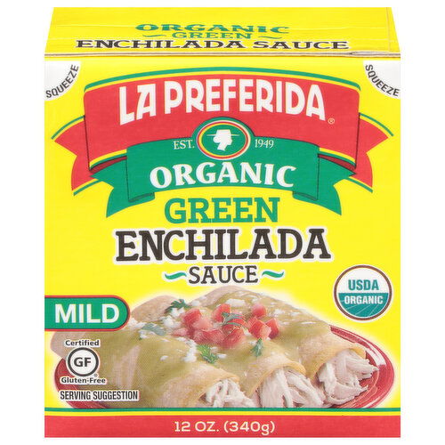 La Preferida Enchilada Sauce, Organic, Green, Mild