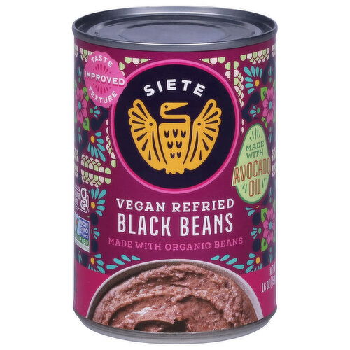 Siete Black Beans, Refried, Vegan