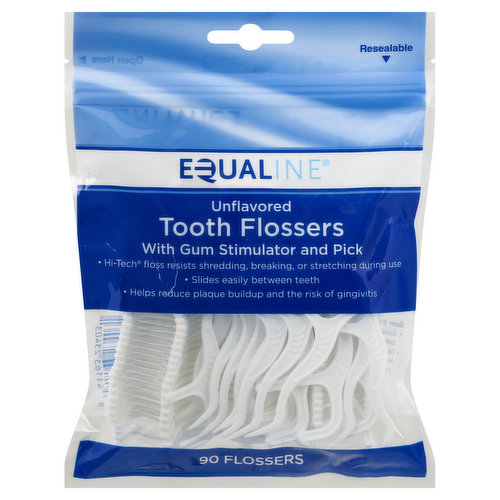 Equaline Tooth Flossers, Unflavored