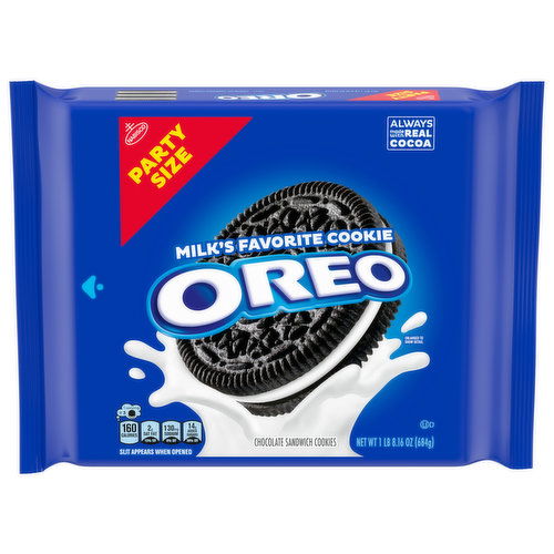 OREO Chocolate Sandwich Cookies, Party Size, 24.16 oz