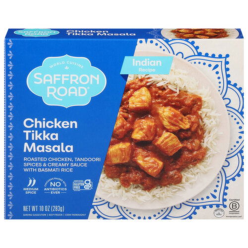 Saffron Road Chicken Tikka Masala, Indian Recipe, Medium Spice