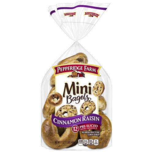 Pepperidge Farm® Farmhouse Mini Cinnamon Raisin Bagels