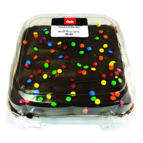 Cub Bakery Deluxe Brownies   W/M&Ms
Chocolate Iced Tray