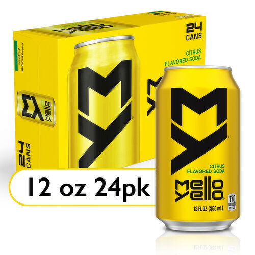 Mello Yello Citrus Flavored Soda Soft Drinks