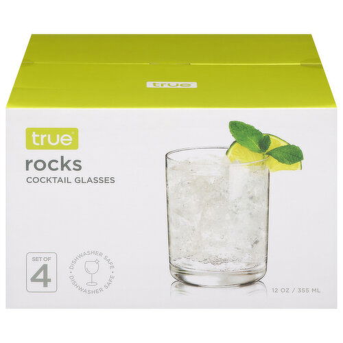 True Cocktail Glasses, Rocks