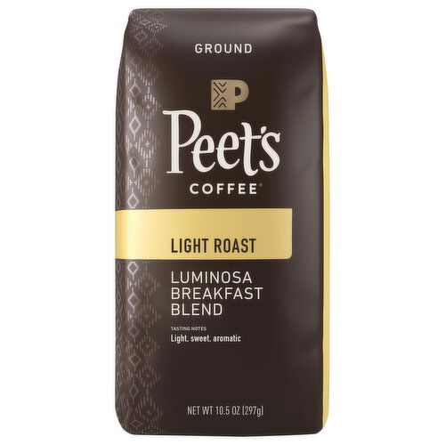 Peet's Coffee Coffee, Ground, Light Roast, Luminosa Breakfast Blend