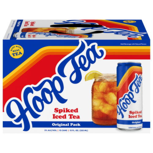 Hoop Tea Spiked Iced Tea, Original, Original Pack