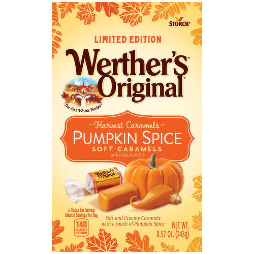 Werther's Original Werther's Original Harvest Caramels Maple Crème Soft Caramels Candy, 7.4oz