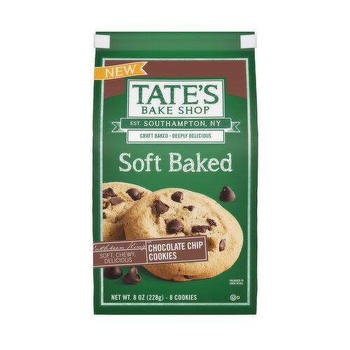 TATE'S Bake Shop Soft Baked Cookies, Chocolate Chip