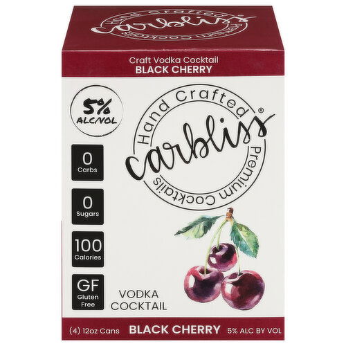 Carbliss Black Cherry Vodka Cocktail