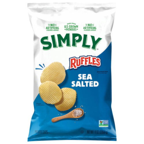 Ruffles Simply Potato Chips, Sea Salted