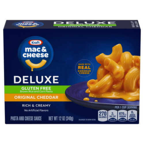 Kraft Gluten Free Rich & Creamy Deluxe Original Cheddar Mac & Cheese