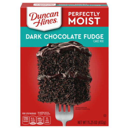 Duncan Hines Perfectly Moist Dark Chocolate Fudge Cake Mix