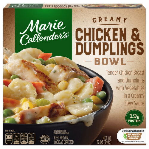 Marie Callender's Creamy Chicken & Dumplings Bowl Frozen Meal