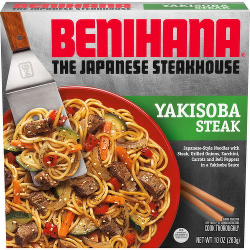 Benihana The Japanese Steakhouse Yakisoba Steak Frozen Meal