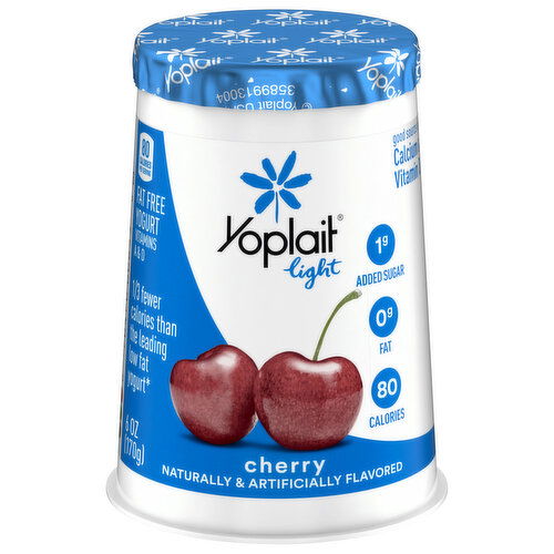 Yoplait Light Yogurt, Fat Free, Cherry