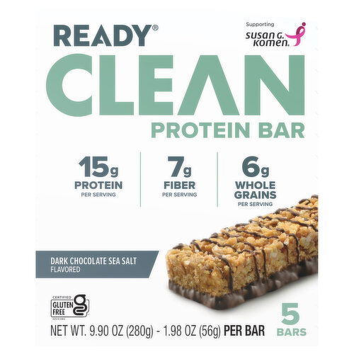 Ready Clean Protein Bar, Dark Chocolate Sea Salt Flavored