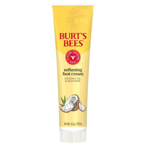 Burt's Bees Softening Foot Cream, Coconut Oil & Soap Bark