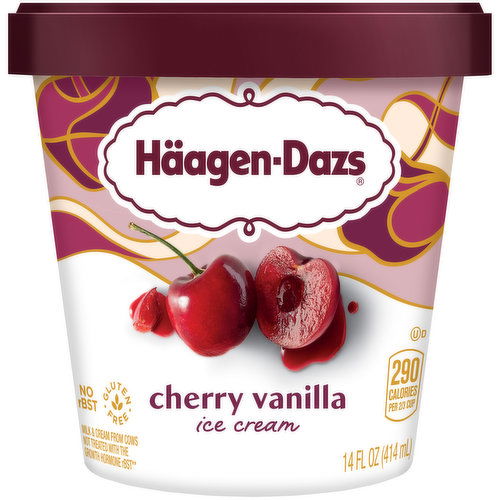 Haagen-Dazs Ice Cream, Cherry Vanilla