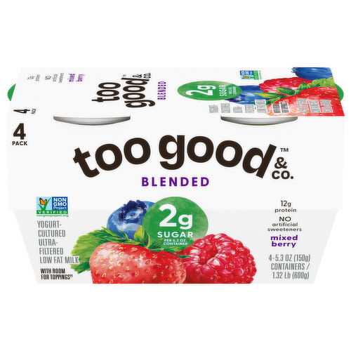 Too Good & Co. Blended Mixed Berry Yogurt
