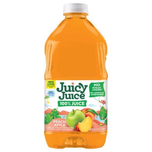 Juicy Juice No Sugar Added Peach Apple 100% Juice