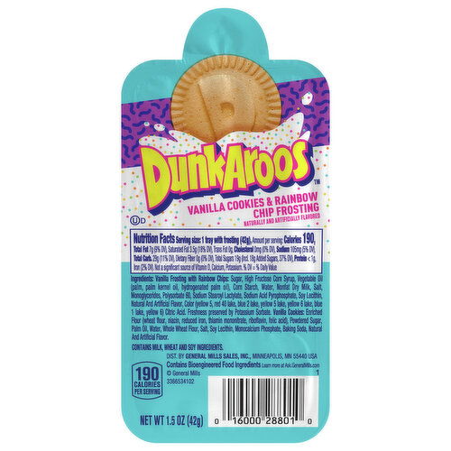 DunkAroos Vanilla Cookies & Rainbow Chip Frosting