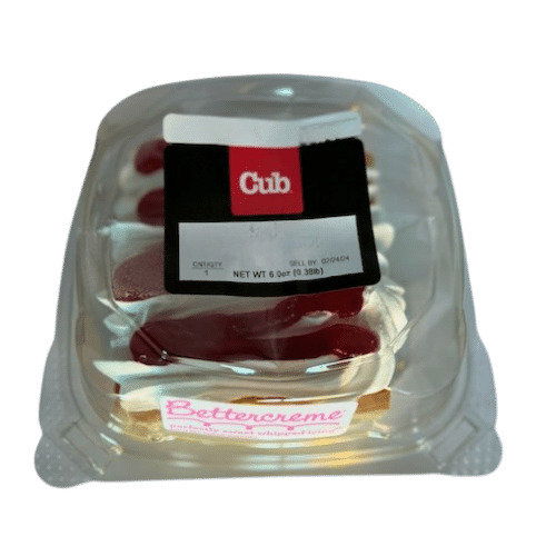 Cub Bakery Raspberry Cake Slice