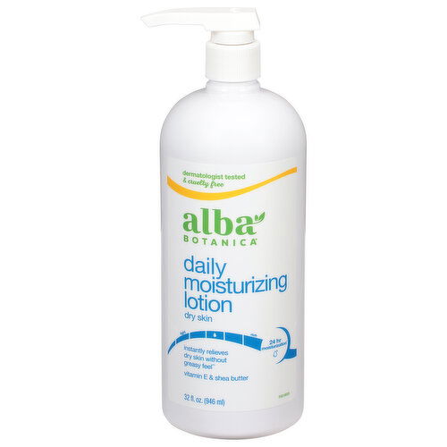 Alba Botanica Daily Moisturizing Lotion, Vitamin E & Shea Butter