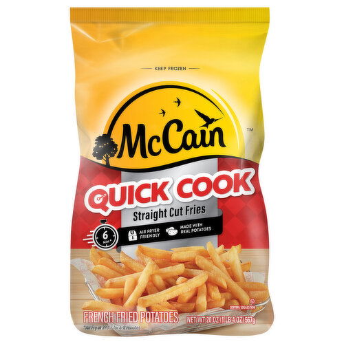 McCain McCain Quick Cook Straight French Fries, 20 OZ (Frozen Potatoes)