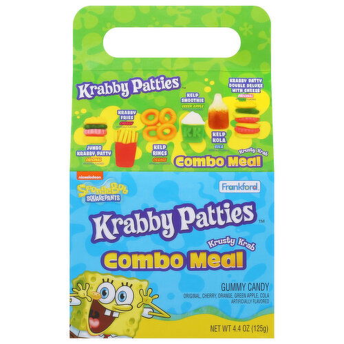 Krabby Patties SpongeBob SquarePants Krusty Krab Combo Meal Gummy Candy