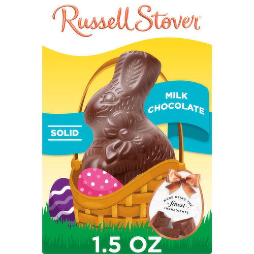 Russell Stover Easter Easter Bunny Solid Milk Chocolate Candy Rabbit