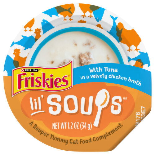Friskies Lil' Soups With Tuna Cat Food Complement