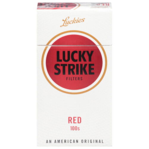 Lucky Strike Cigarettes, Red 100s, Filters