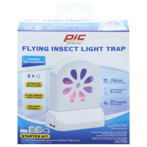 PIC Flying Insect Light Trap, Cordless