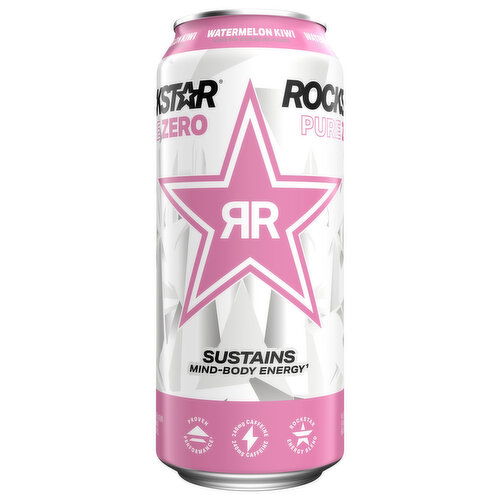 Rockstar Pure Zero Sugar Free Watermelon Kiwi Energy Drink