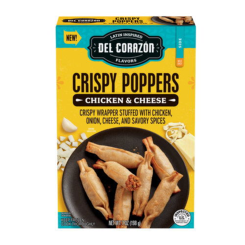 Del Corazón Crispy Poppers - Chicken & Cheese