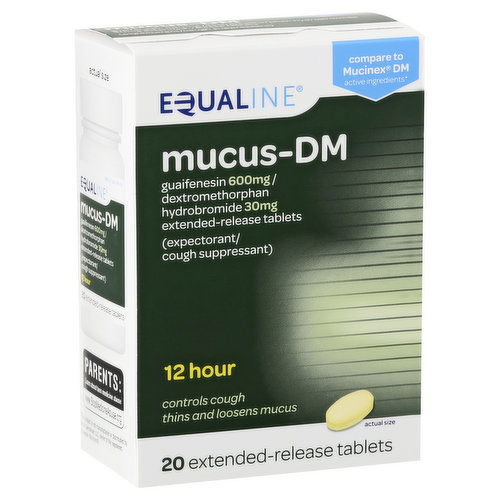 Equaline Mucus-DM, 12 Hour, Extended-Release Tablets