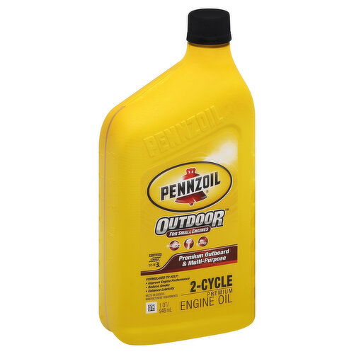 Pennzoil Outdoor Engine Oil, Premium, 2-Cycle, for Small Engines