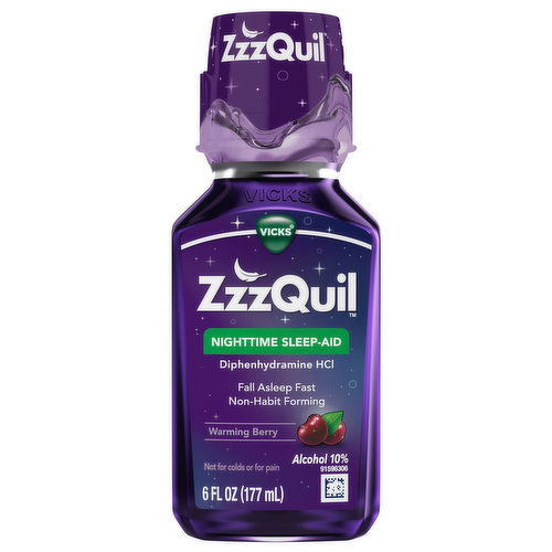 Vicks ZzzQuil Sleep-Aid, Nighttime, Warming Berry