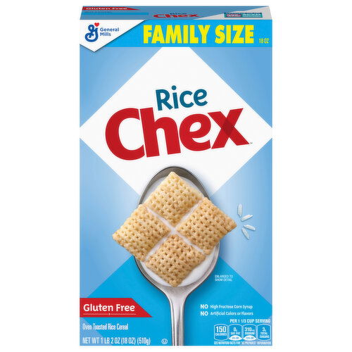 Chex Cereal, Rice, Family Size