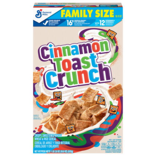 Cinnamon Toast Crunch Cereal, TXT, Family Size